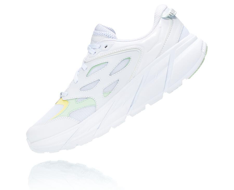 Hoka One One Mens Running Shoes - Clifton L - White - RAVD46908